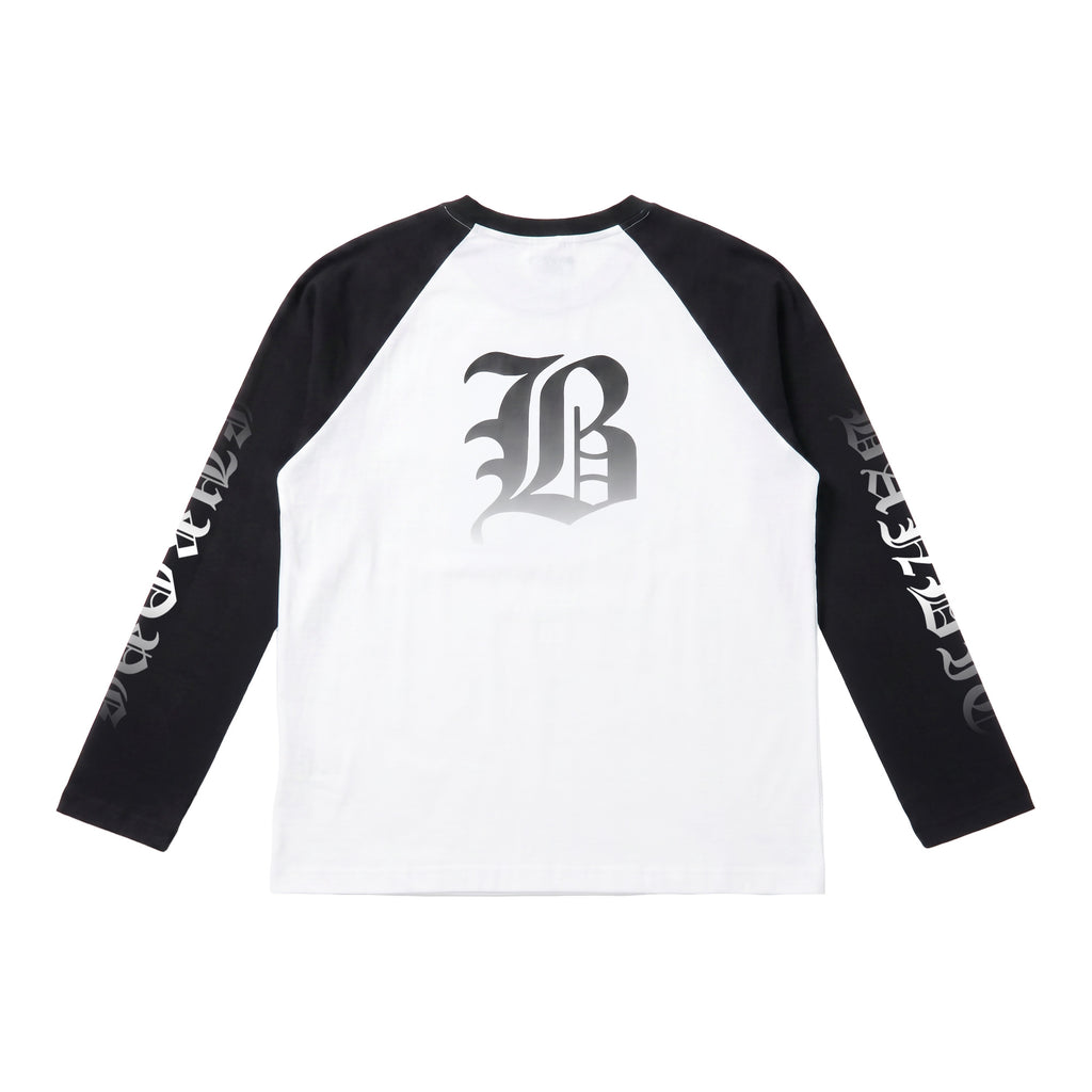 WHITE/BLACK | LONG SLEEVE TEE